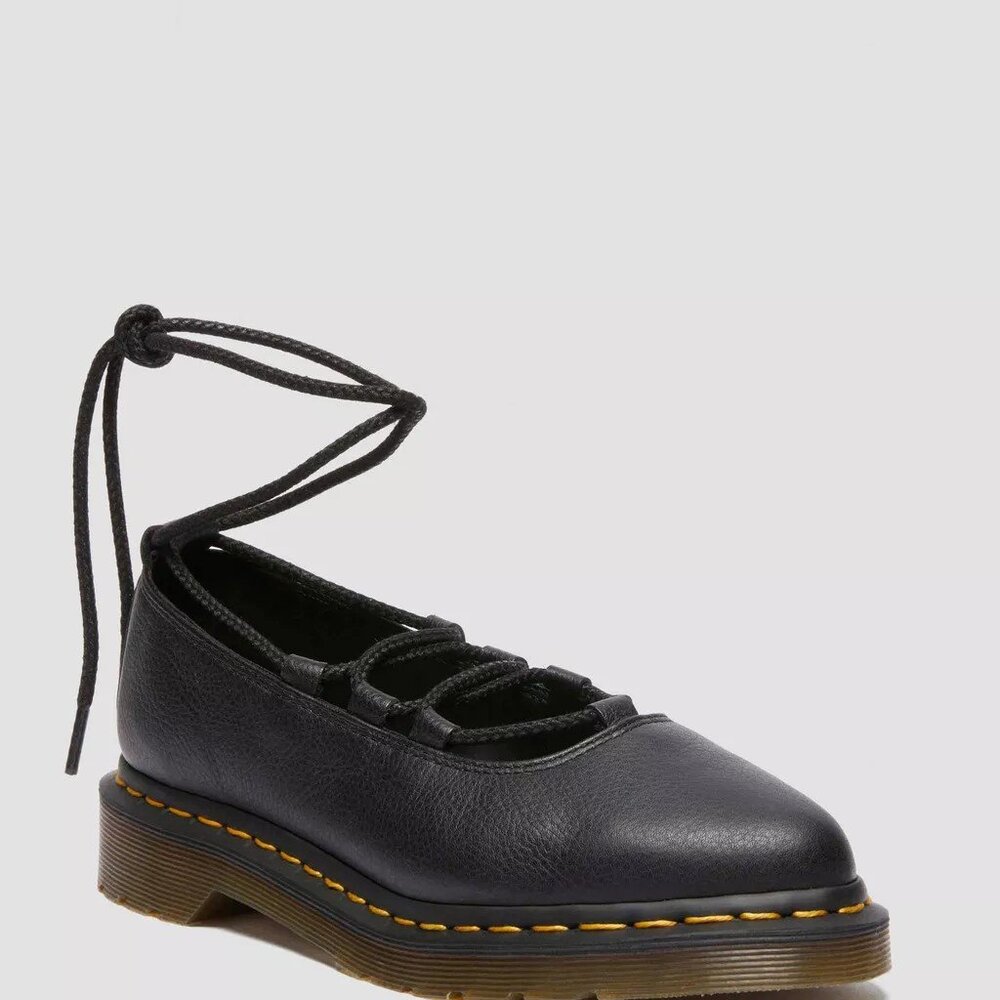 Elphie II Virginia leather ballet flats in Black Womens 10